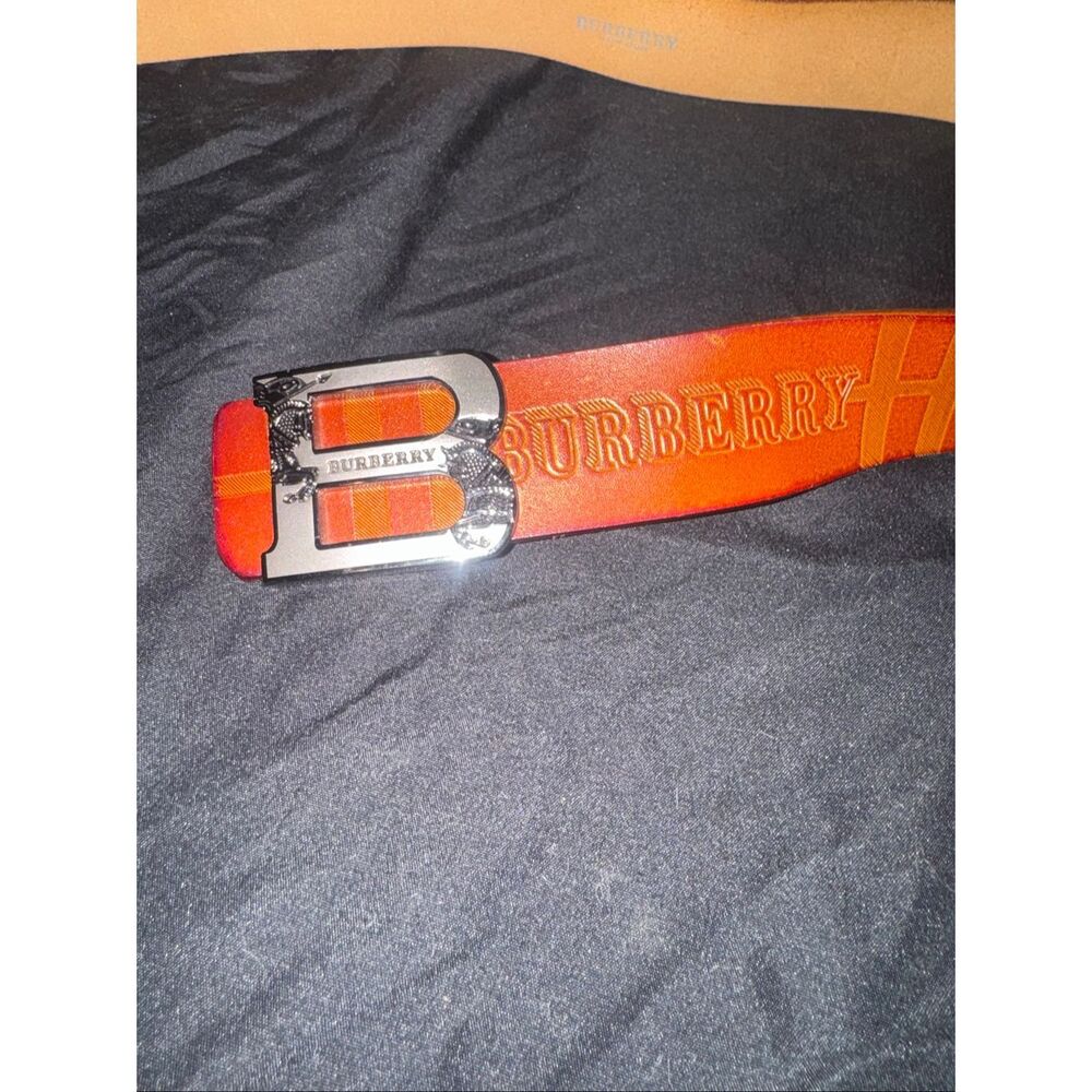 Authentic Burberry leather belt size 40/100 - Picture 11 of 12